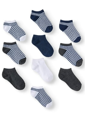 Emojis Camo NEW Boys Wonder Nation 6 Pairs No Show Ankle Socks Small 4.5-8.5